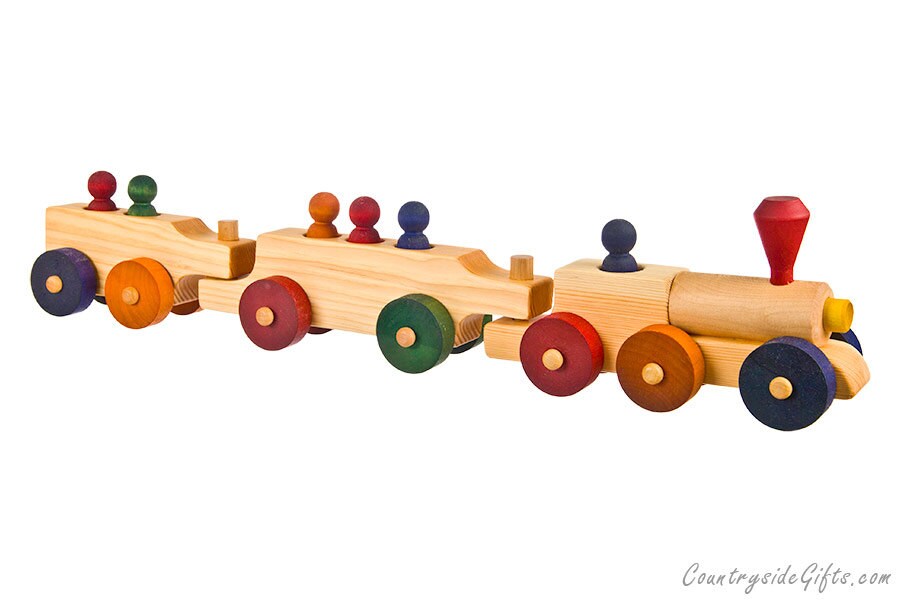 Wooden Toy Train Natural and Organic Wooden Passenger Toy
