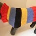 Handknit Dog Sweater 100% Wool Dog Sweater - Medium