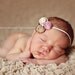 Baby Headband - Baby Flower Headband - Infant Headband - Newborn Headband - Tiny Fleur - Jane