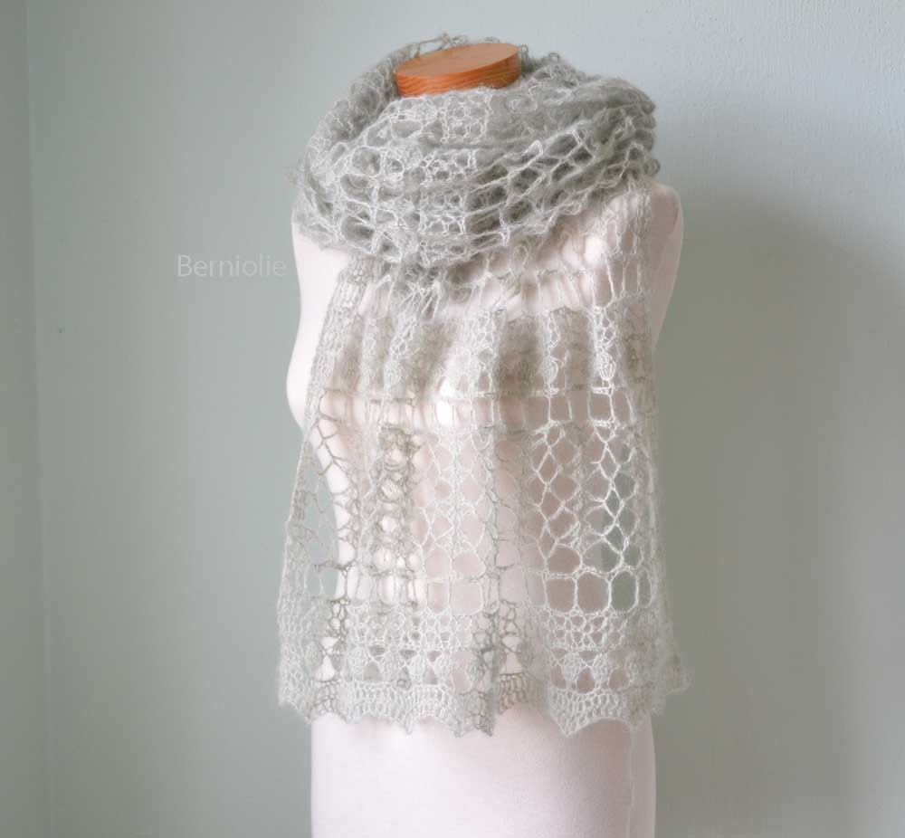 crochet shawl etsy pattern Crochet Etsy shawl PDF pattern on SAGE by BernioliesDesigns