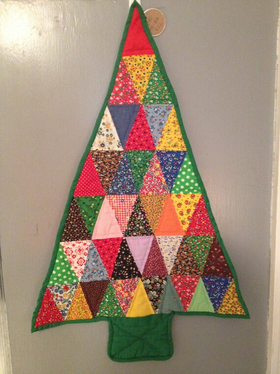 vintage quilted christmas tree hanger vintage quilted christmas tree hanger