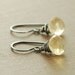 Citrine Jewelry November Birthstone Sterling Silver Earrings Dangle, Golden Honey