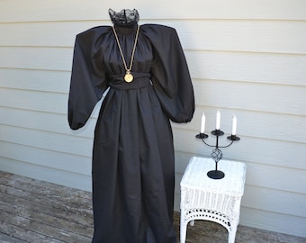 Victorian Edwardian Suffragette Poet French Painter Black Goth Gown Gothic Victorian Dramatic Romantic