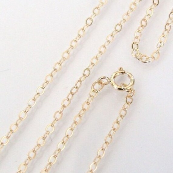 CUSTOM LENGTH 14K Gold Filled Cable Chain Necklace Custom