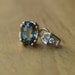 1 Carat Unheated Sapphire and Diamond Pendant in Gold