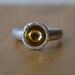 Inside-Out Halo Diamond Ring in Sterling Silver with 18K Accents