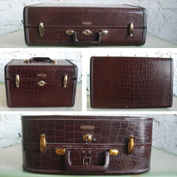 Vintage Samsonite leather luggage Set of 4