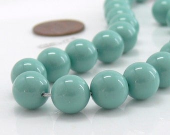Pearl Swarovski Beads, Seafoam Jade Crystal 10mm 10 Round Beads