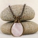 Rose Quartz Necklace in Pale Pink Love Stones and Vintaj Brass, Handmade Jewelry by CreativeGypsy on Etsy