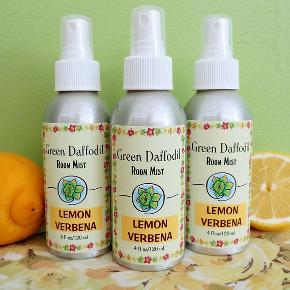 Lemon Verbena Room Spray Mist Green Daffodil by GreenDaffodil