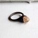 Topaz Copper Ring Nude Blush Peach Rough Stone Mineral Gemstone Crystal Organic Artisan Handmade