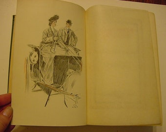 The Main Chance Antique Book Meredith Nicholson 1903 Harrison Fisher Lithograph Plates Lady