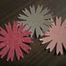 60 pc Pink GLitter and SIlver Glitter Paper Flowers Wedding, Reception, Baby Shower