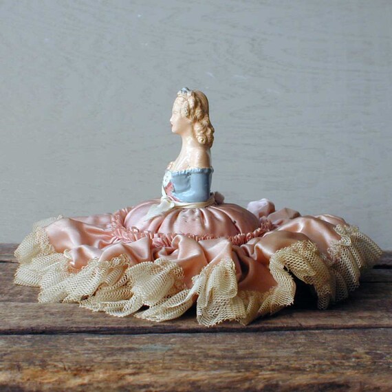 Antique Pincushion w Half Doll