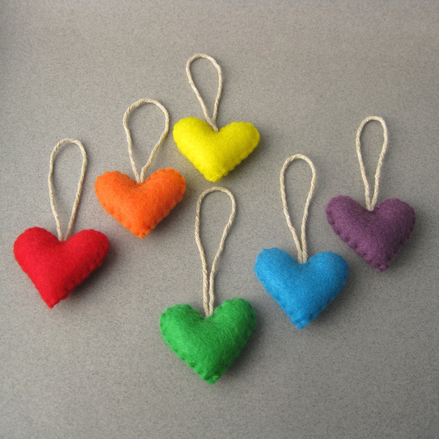 10 felt heart valentine ornaments eco friendly recycled felt 10 felt heart valentine ornaments eco friendly recycled felt