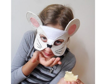 Kids Mouse Mask Children Carnival Mask Angelina Ballerina Dress up Mask Costume Accessory, Pretend Play Toy Toddlers, Boys, Girls.