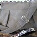 Last One - Bag - Gray Corduroy Pleated Hobo including Matching Key Fob
