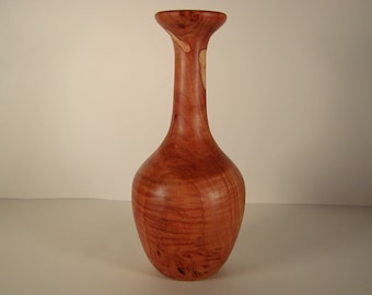 SALE - Spalted Maple Burl Wood Turned Vase