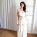 1970's Maxi Dress / Eyelet Print Dress / Boho Wedding