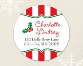 Holly Berries - Personalized address labels - Sheet of 24 Il_170x135