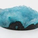 SALE MARKED DOWN Druzy Chrysocolla Ring Size Cabochon Fabulous Blue With Quartz Druzy