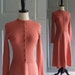 Vintage 1970s Sweater Dress St John Cinnabar 70s Fitted Ribbed Long Sleeved Womens Size Small