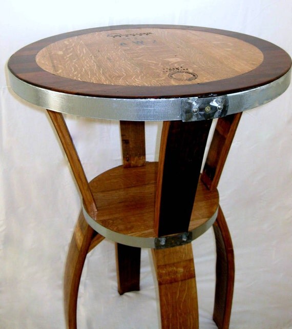 Items similar to Wine Barrel Bistro Table on Etsy