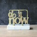 Vintage Do It Now Letter Holder Marble Base