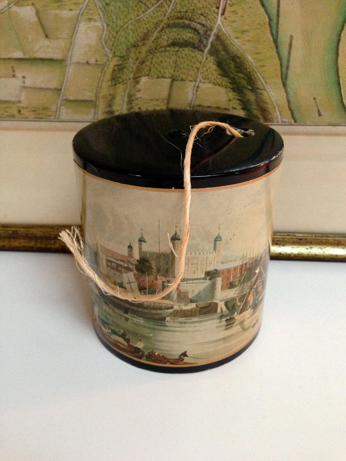 Antique English String Holder