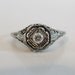 RESERVE for ADDISON Beautiful Vintage 1920's Art Deco 14K White Gold Filigree Engagement Ring