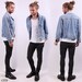 VANS Jeans Jacket / Light Wash Mens Denim Jacket / M