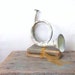 Vintage Antique Brass Horn. Rustic Farmhouse Decor. Shabby Distressed Collectible