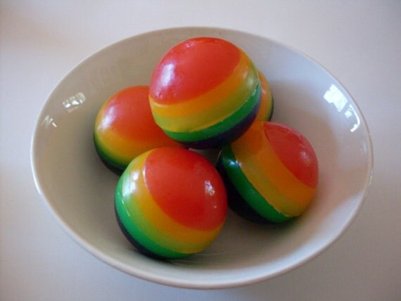 Rainbow Ball Soap Ball is a Ball of Rainbow Soapy Goodness
