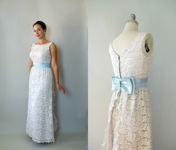 Vintage Blue Wedding Dress 6