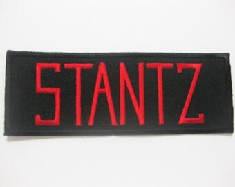 Free shipping Ghostbusters STANTZ Movie Uniform Name Tag Iron On PATCH 4.5x12 cm