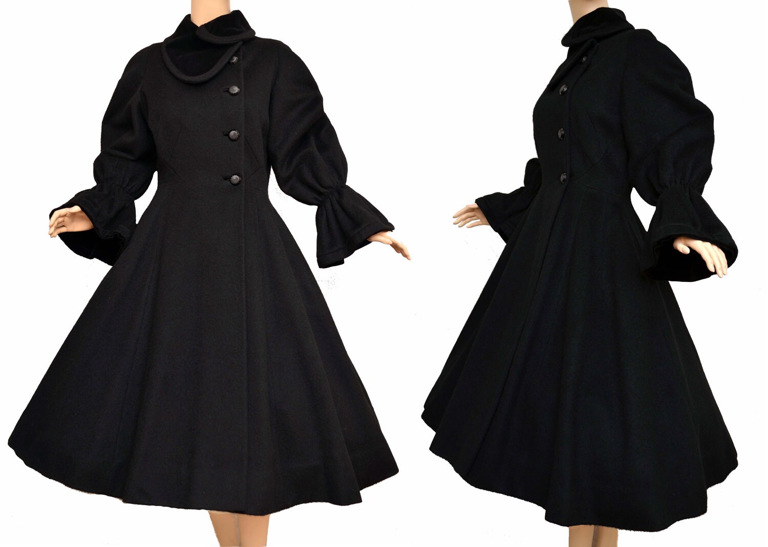 Vintage 40s 50s LILLI ANN Coat // New Look Coat // Fit and