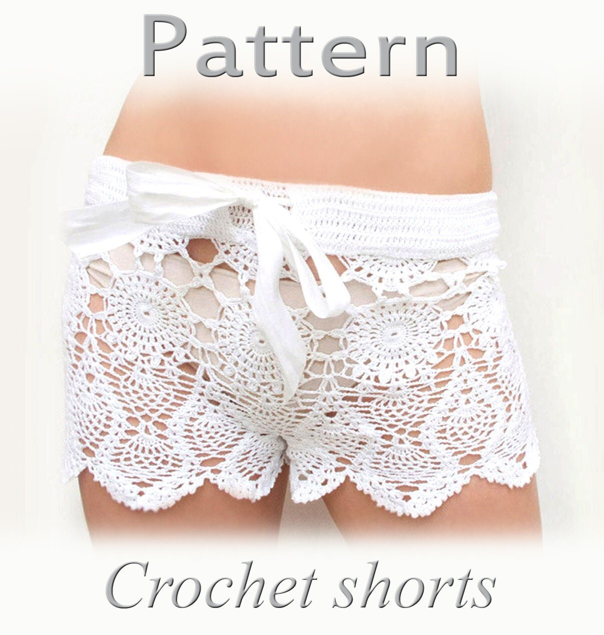 PATTERN Crochet beach shorts in cotton PDF