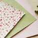 3 Set - Afresh Pink Flower & Grid Check Reform Fabric Stickers (A4)