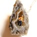 raw agate geode crystal miniature cave explorer necklace with silver chain