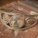 Artisan Mexican Inlaid Abalone Alpaca Silver Cuff Bracelet FANTASTIC Patina