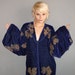80s 90s purple haze morrocan caftan/ velvet / 40s style / s sm m