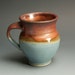 Porcelain handcrafted coffee mug or tea cup soft slate blue lg - 650