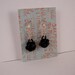 Black Rose Small Cute dangle earrings Rose Gold The Perfect gift