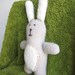 grey soft toy bunny