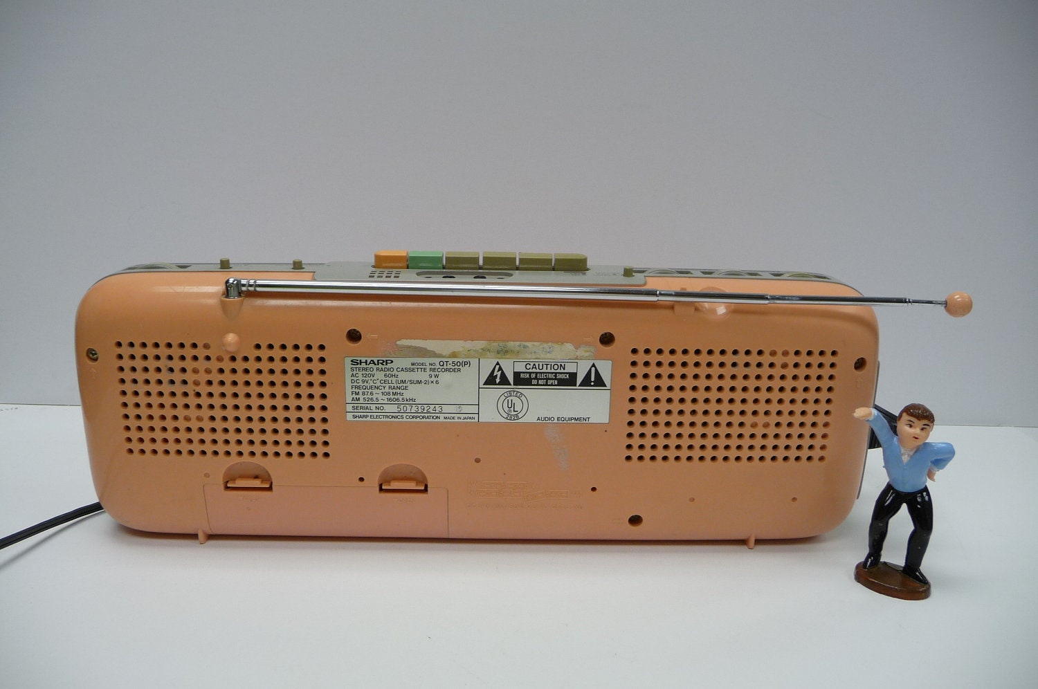 SHARP Vintage Cassette Recorder Tape Player Stereo Radio QT50
