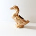 Upcycled GOLDEN DUCK Planter - Metallic Gold - Vintage Ceramic