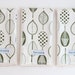 Organic Baby Burp Cloths Set of 3, Green Leaves