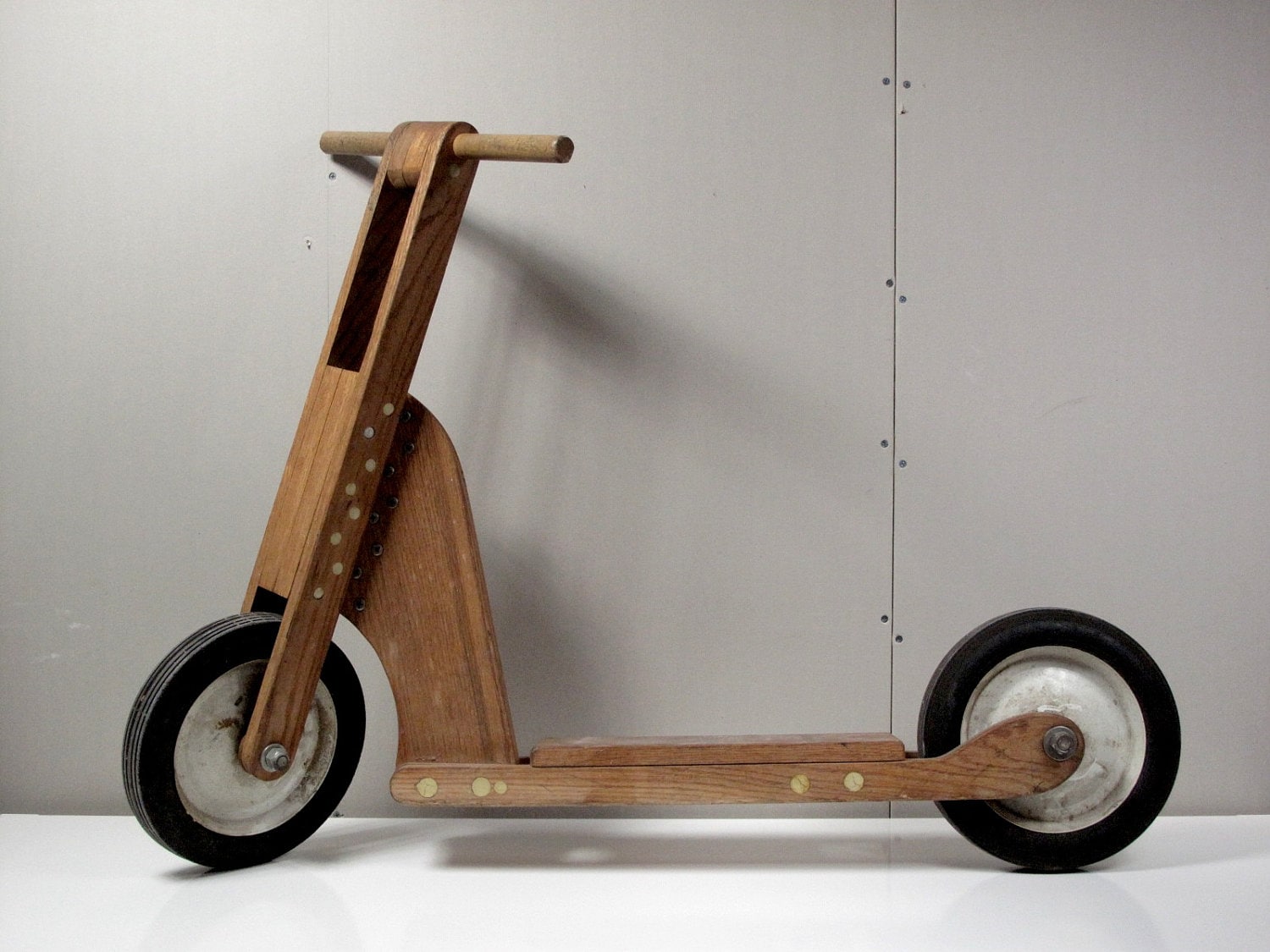 Vintage Hand-made Wooden Scooter DIY Popular by CathodeBlue ...