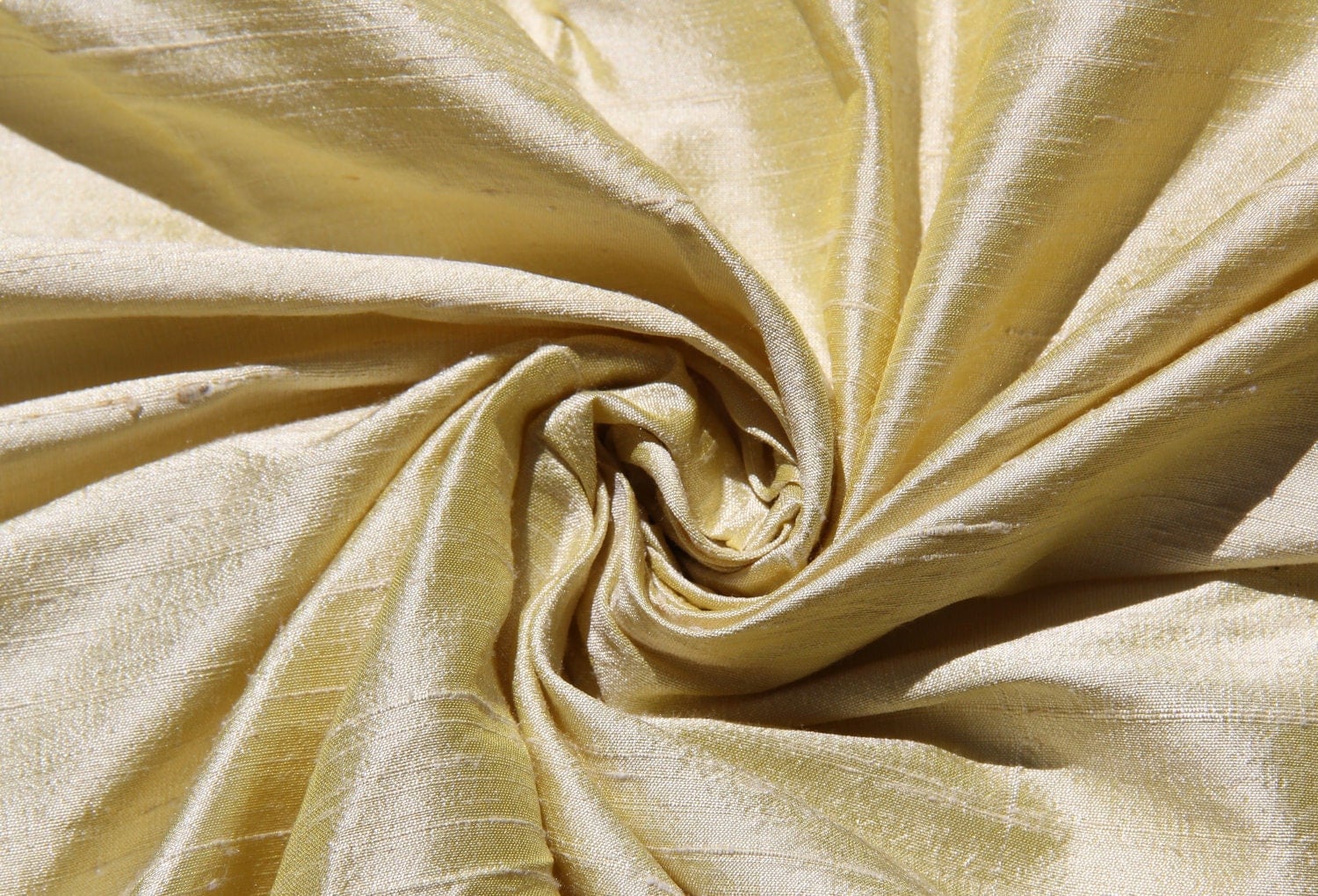 Cream 100 Dupioni Silk Fabric Yardage By The Yard 45 