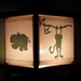 Monkey Jungle Night Light Lantern Lamp with Giraffe Elephant Hippo & Monkey